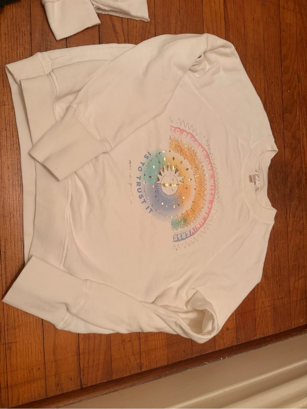 Spiritual Gangster white Rainbow “to be one with the universe is to trust it”